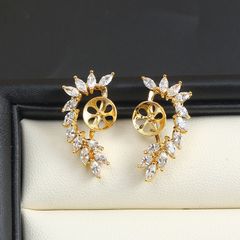 Bông Tai Ngọc Trai Tự Nhiên Mặt Cánh Thiên Thần Đính Đá Quý MADAME HIEN PEARLS Cho Nữ BTN211