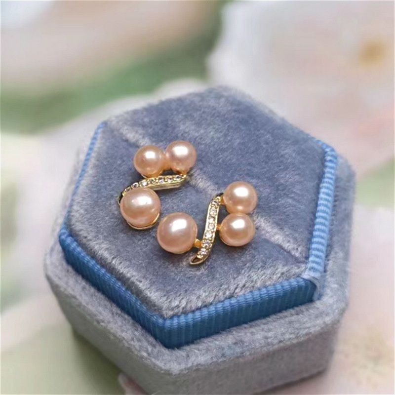 Bông Tai Ngọc Trai Bạc 925 Hình Chữ S Dễ Thương MADAME HIEN PEARLS BTN067