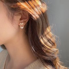 Bông Tai Ngọc trai Cao Cấp Khí Chất Phong Cách Hàn Quốc BTN072