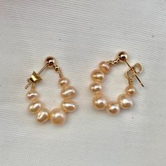 Khuyên Tai Tròn Tua Rua Bông Tai Ngọc Trai Nuôi Tự Nhiên Thời Trang Châu Âu Đơn Giản Cho Nữ BTT008