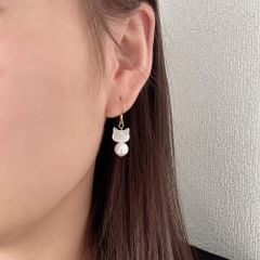 Bông Tai Ngọc Trai Tự Nhiên Dáng Mèo Vỏ Xà Cừ MADAME HIEN PEARLS Cho Nữ BTT106