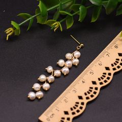 Bông Tai Ngọc Trai Nước Ngọt Dáng Dài Tự Nhiên Phong Cách Retro MADAME HIEN PEARLS BTT033
