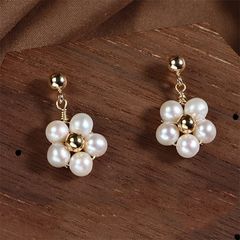 Bông Tai Vòng Tròn Tua Rua Hoa Mai Ngọc Trai Tự Nhiên Thời Trang MADAME HIEN PEARLS Cho Nữ BTT034
