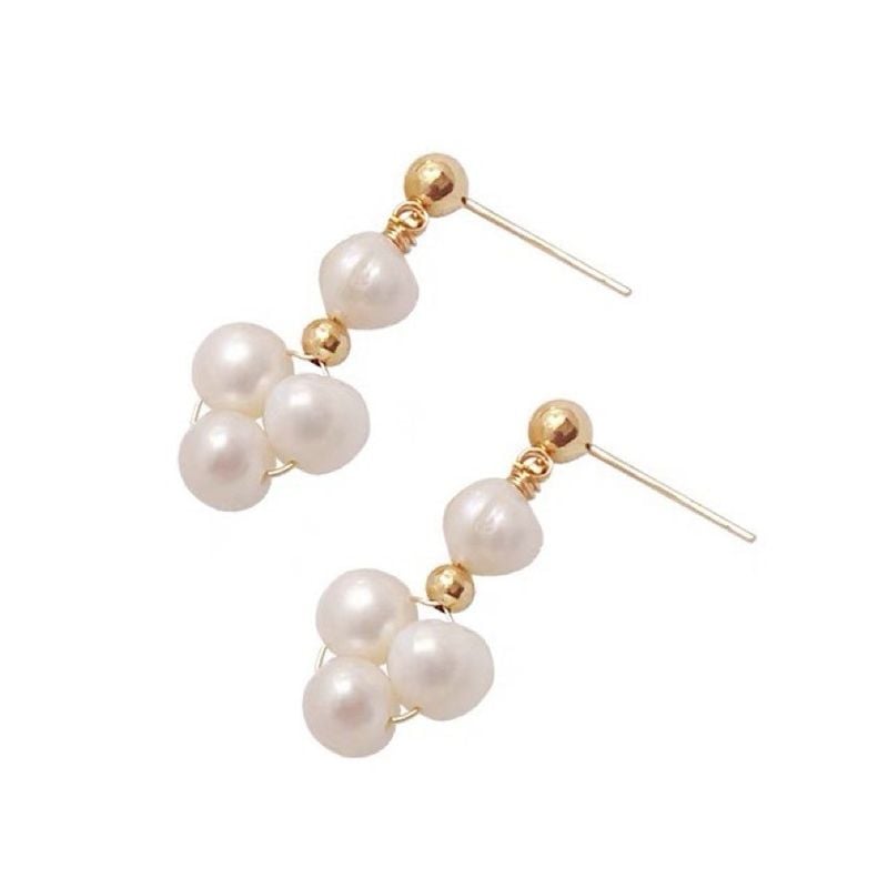 Bông Tai Ngọc Trai Tự Nhiên Kết Hoa Thần Tiên Đáng Yêu MADAME HIEN PEARLS BTT067