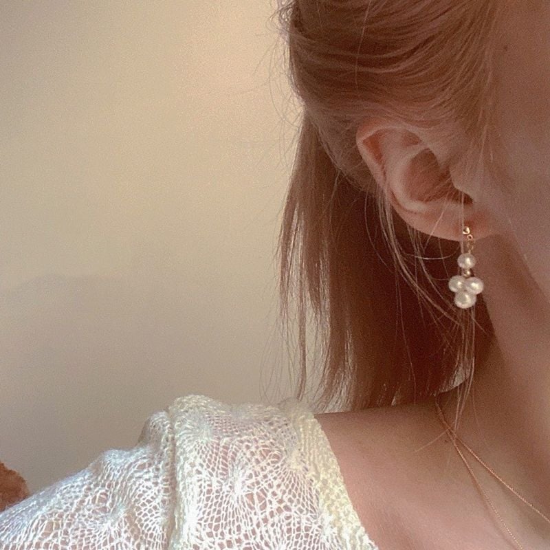 Bông Tai Ngọc Trai Tự Nhiên Kết Hoa Thần Tiên Đáng Yêu MADAME HIEN PEARLS BTT067