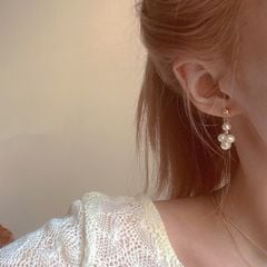 Bông Tai Ngọc Trai Tự Nhiên Kết Hoa Thần Tiên Đáng Yêu MADAME HIEN PEARLS BTT067