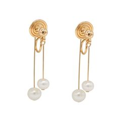 Bông Tai Ngọc Trai Nước Ngọt Đính Tua Rua 2 Hạt Trước Sau MADAME HIEN PEARLS BTT080