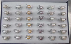 Nhẫn Ngọc Trai Tự Nhiên Size 8-9mm Dáng Bướm Phong Cách Quý Phú Bà Ngọc trai Giá Sỉ Phú Quốc MADAME HIEN PEARLS NN046