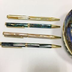 Bút Ký Cao Cấp BLUSAIGON Inspired Làm Từ Vỏ Xà Cừ Ngọc Trai Mạ Titanium Gold Cao Cấp BUT001