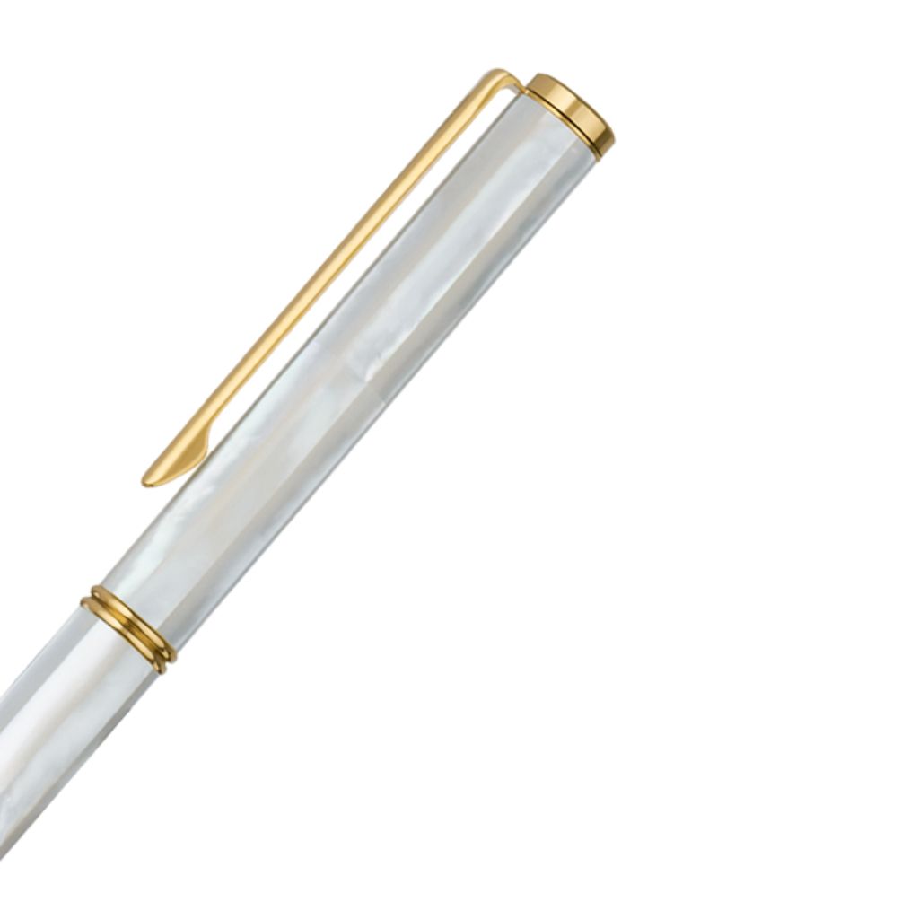 Bút Ký Cao Cấp BLUSAIGON Inspired Làm Từ Vỏ Xà Cừ Ngọc Trai Mạ Titanium Gold Cao Cấp BUT001
