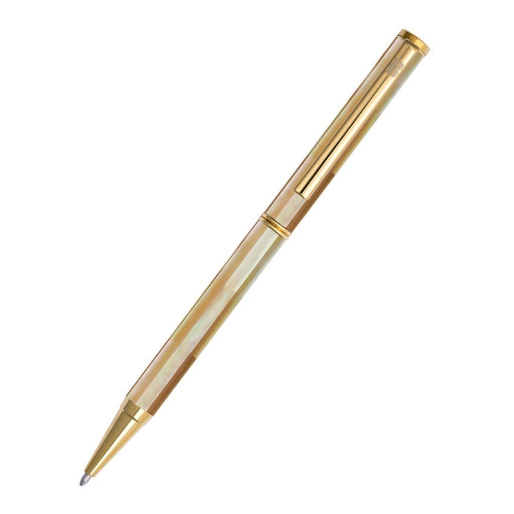Bút Ký Cao Cấp BLUSAIGON Inspired Làm Từ Vỏ Xà Cừ Ngọc Trai Mạ Titanium Gold Cao Cấp BUT001