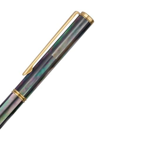 Bút Ký Cao Cấp BLUSAIGON Inspired Làm Từ Vỏ Xà Cừ Ngọc Trai Mạ Titanium Gold Cao Cấp BUT001