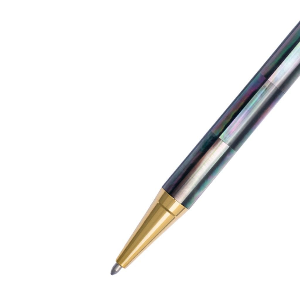 Bút Ký Cao Cấp BLUSAIGON Inspired Làm Từ Vỏ Xà Cừ Ngọc Trai Mạ Titanium Gold Cao Cấp BUT001