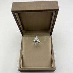 Nhẫn Bạc Ý s925 Đính Ngọc Trai Tự Nhiên 7-8mm MADAME HIEN PEARLS BYNN008