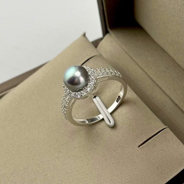 Nhẫn Bạc Ý s925 Đính Ngọc Trai Tự Nhiên 7-8mm MADAME HIEN PEARLS BYNN008