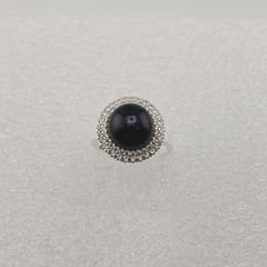 Nhẫn Bạc Ý s925 Đính Ngọc Trai Tự Nhiên 10mm Hoa Hướng Dương MADAME HIEN PEARLS Cho Nữ BYNN001