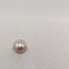 Nhẫn Bạc Ý s925 Đính Ngọc Trai Tự Nhiên 10mm Hoa Hướng Dương MADAME HIEN PEARLS Cho Nữ BYNN001