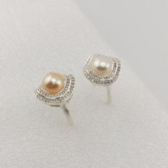 Nhẫn Bạc Ý s925 Đính Ngọc Trai Tự Nhiên 8-9mm MADAME HIEN PEARLS BYNN007
