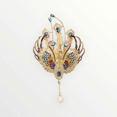 Ghim Trâm Cài Áo Phượng Hoàng Niết Bàn Mặt Dây Chuyền Ngọc Trai MADAME HIEN PEARLS Sang Trọng PKC041
