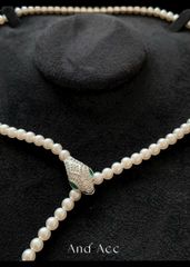 Vòng Cổ Ngọc Trai 50cm Dáng Rắn Thần Sang Trọng Phong Cách Hoàng Gia MADAME HIEN PEARLS Cho Nữ CT065