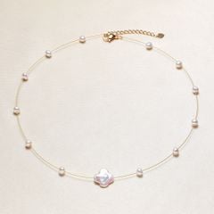 Vòng Cổ Ngọc Trai Định Hình Điểm Hạt Ngọc Trai Mặt Ngọc Trai Baroque MADAME HIEN PEARLS Cho Nữ CB050