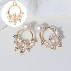 Bông Tai Ngọc Trai Ngọc Trai Đính Chùm 3 Hoa MADAME HIEN PEARLS Dễ Thương Cho Nữ BTN172