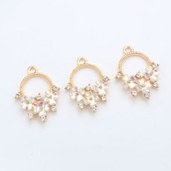 Bông Tai Ngọc Trai Ngọc Trai Đính Chùm 3 Hoa MADAME HIEN PEARLS Dễ Thương Cho Nữ BTN172