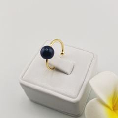 Nhẫn Ngọc Trai Tối Giản Khung Vàng Đính 1 Hạt Ngọc Trai Tự Nhiên Thời Trang NN012