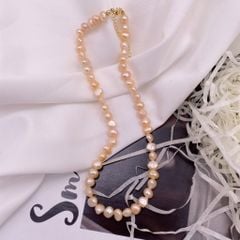 Vòng Cổ Ngọc Trai Phong Cách Baroque Khoá Bạc s925 Mạ Vàng MADAME HIEN PEARLS CB026KV