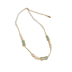 Vòng cổ Ngọc Trai Phối Cẩm Thạch MADAME HIEN PEARL Thời Trang CB027