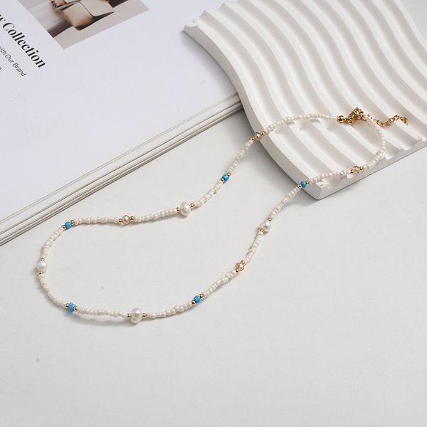 Vòng Cổ Choker Phong Cách Bohemian Phối Ngọc Trai Hạt Gạo Boho MADAME HIEN PEARLS CB036