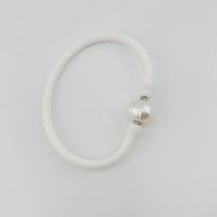 Vòng Tay Cao Su Silicone Đa Sắc Giải Trí Vui Nhộn Phối Hạt Ngọc Trai To MADAME HIEN PEARLS Unisex Nam Nữ VTT056