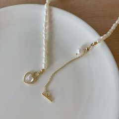 Vòng cổ Ngọc Trai Tự Nhiên Khoá Hình Trái Tim Vỏ Sò đáng yêu CG015