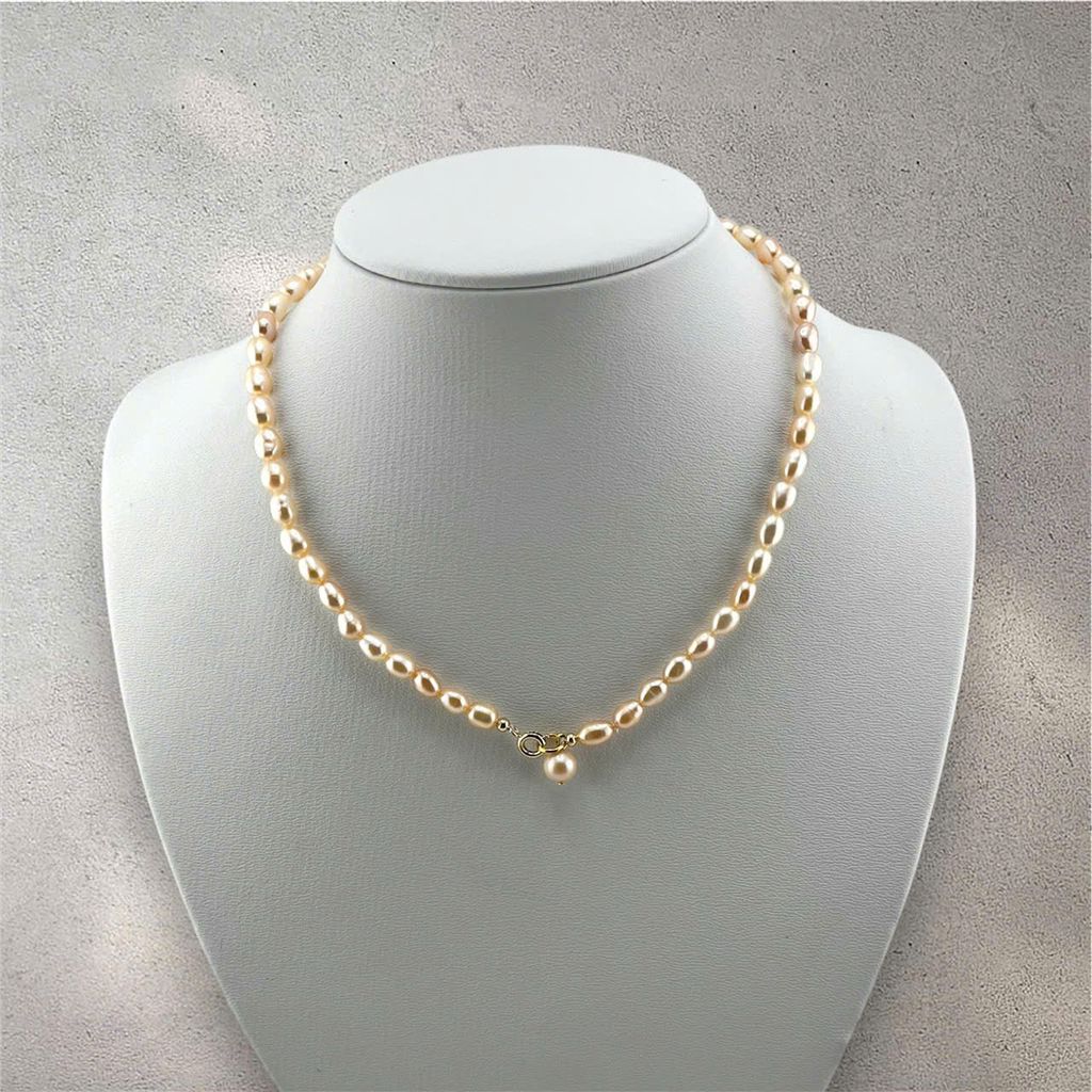 Vòng cổ Ngọc Trai Tự Nhiên 5-6mm MADAME HIEN PEARLS Đáng Yêu CG065