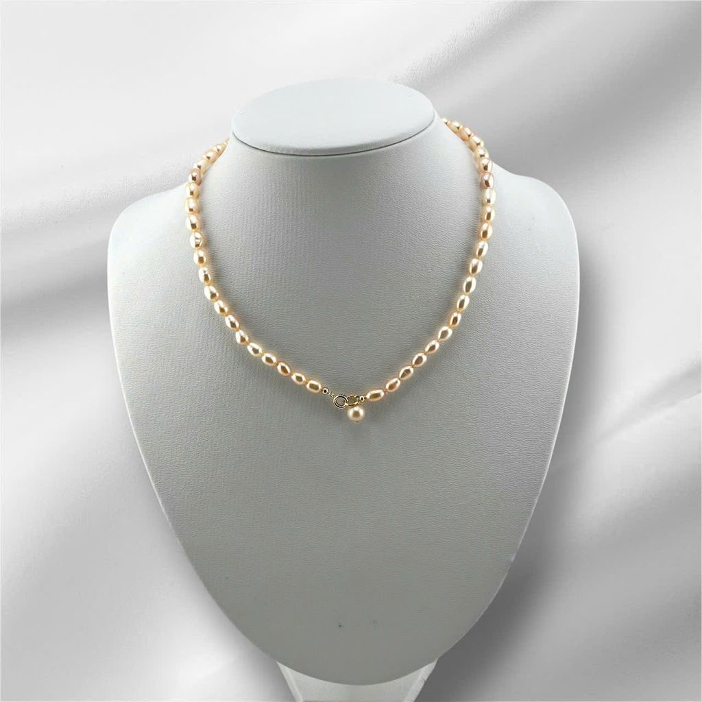 Vòng cổ Ngọc Trai Tự Nhiên 5-6mm MADAME HIEN PEARLS Đáng Yêu CG065