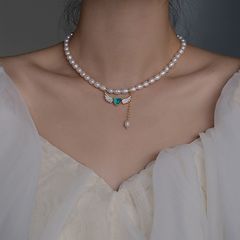 Vòng cổ Choker Ngọc Trai Tự Nhiên Khoá Tim Cánh Thiên Thần MADAME HIEN PEARLS CG020
