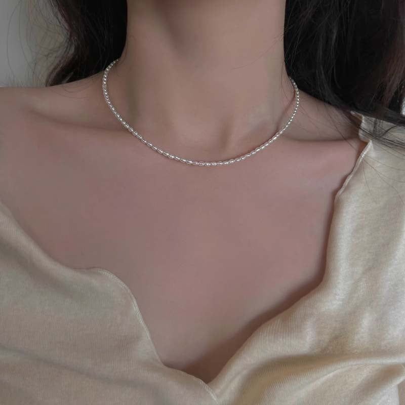 Vòng Cổ Ngọc Trai Tự Nhiên Hạt Nhí Khoá Càng Cua Mạ Vàng MADAME HIEN PEARLS CG043