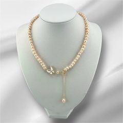 Vòng Cổ Choker Ngọc Trai Hồng Tự Nhiên 6-7mm Khoá Bướm Cổ Điển Cỏ Bốn Lá Khóa OT MADAME HIEN PEARLS Cho Nữ CT013CH