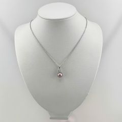 Dây Chuyền Mặt Ngọc Trai Tự Nhiên Hạt Tròn 10-11mm Mặt Vương Miện Sang Trọng MADAME HIEN PEARLS MT032