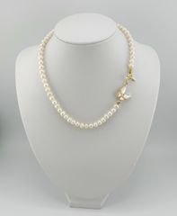 Vòng cổ ngọc trai nước ngọt tự nhiên Khoá Mặt Bướm Đáng Yêu CT013