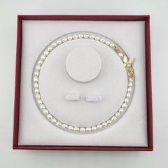 Vòng cổ ngọc trai nước ngọt tự nhiên Khoá Mặt Bướm Đáng Yêu CT013