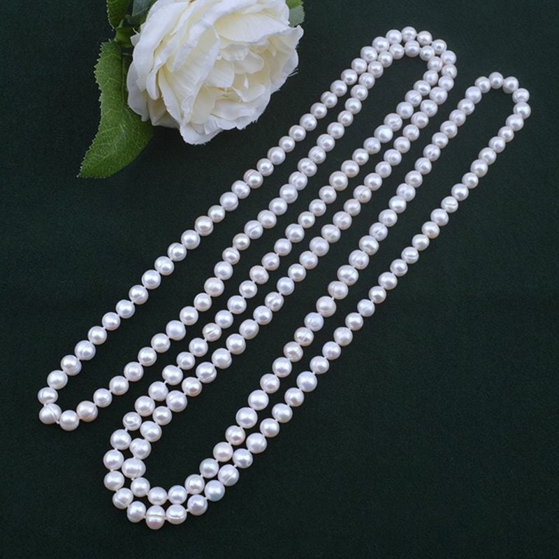 Vòng Cổ Ngọc Trai 8-9mm Dài 160cm MADAME HIEN PEARLS Tối Giản Cho Nữ CT033TR89