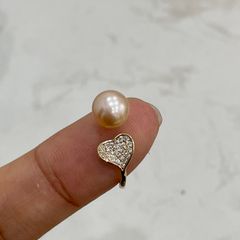 Nhẫn Tim MADAME HIEN PEARLS Ngọc Trai Nước Ngọt Ngọt Ngào NN014