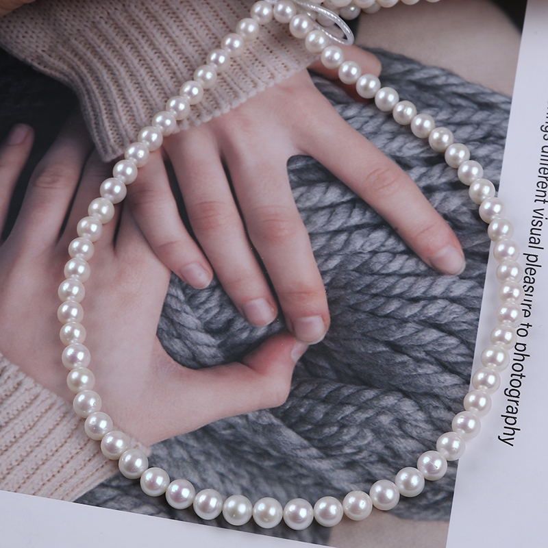 Dây Nguyên Liệu Màu Trắng Tự Nhiên 7-8mm Dùng Làm Trang Sức Thủ Công DT001