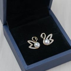 Bông Tai Ngọc Trai Thiên Nga MADAME HIEN PEARLS BTN069