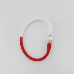 Vòng Tay Cao Su Silicone Đa Sắc Giải Trí Vui Nhộn Phối Hạt Ngọc Trai To MADAME HIEN PEARLS Unisex Nam Nữ VTT056