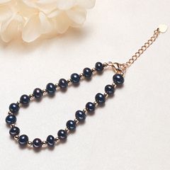 Vòng Tay Ngọc Trai Đen Huyền Bí MADAME HIEN PEARLS Khoá Điều Chỉnh Kích Thước Thời Trang VTT042