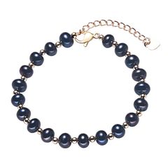 Vòng Tay Ngọc Trai Đen Huyền Bí MADAME HIEN PEARLS Khoá Điều Chỉnh Kích Thước Thời Trang VTT042