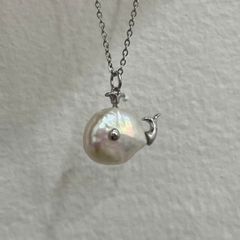 Designer Jewelry Dây Chuyền Mặt Ngọc Trai Baroque Dáng Cá Voi Con Đáng Yêu MADAME HIEN PEARLS Cho Nữ MB041