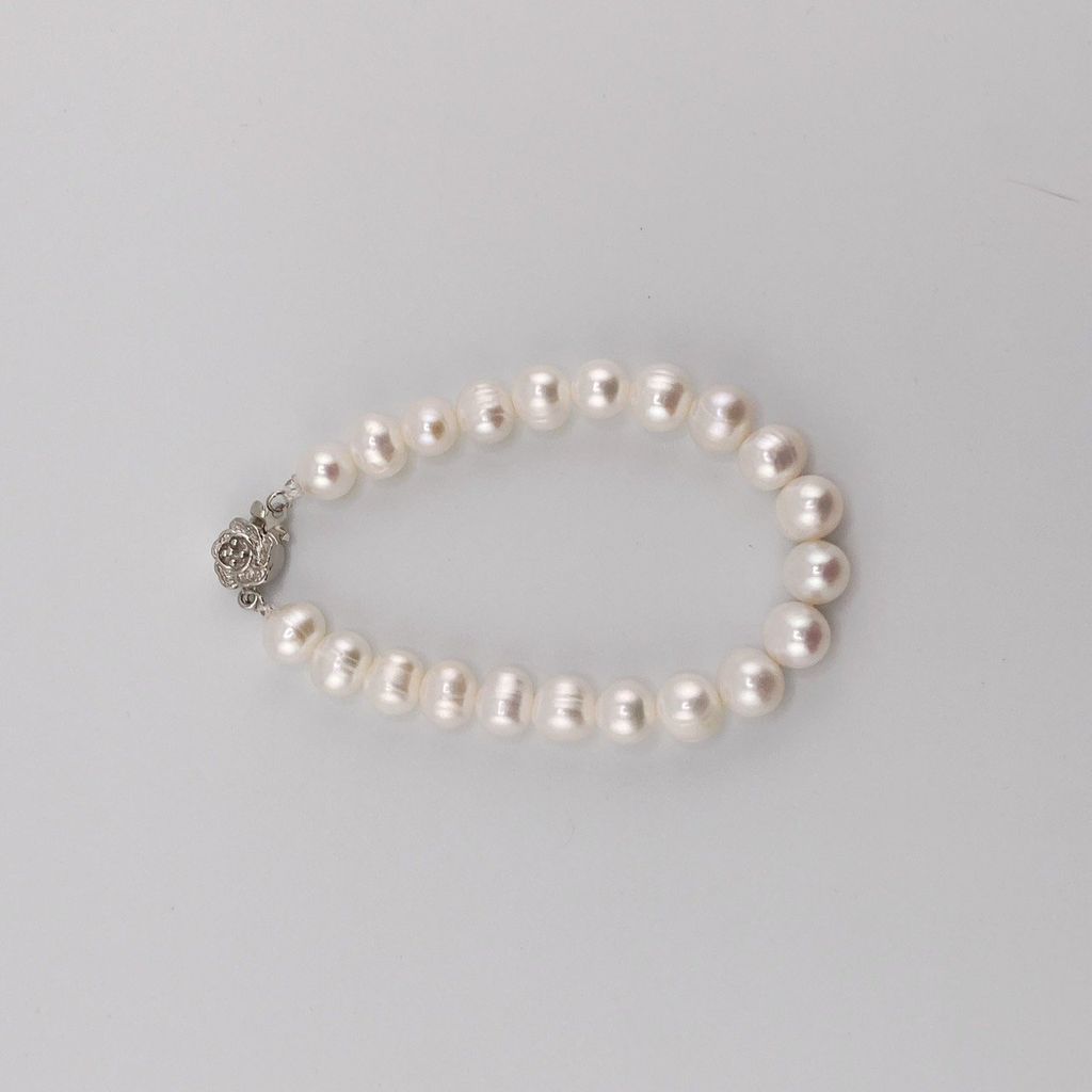 Vòng Tay Ngọc Trai Tự Nhiên 8-9mm MADAME HIEN PEARLS VTT035